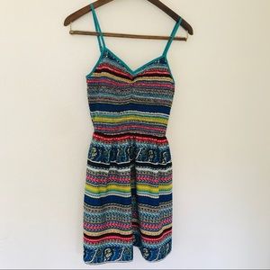 Band of Gypsies Sun Dress Blue XS